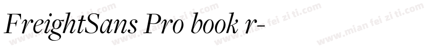 FreightSans Pro book r字体转换